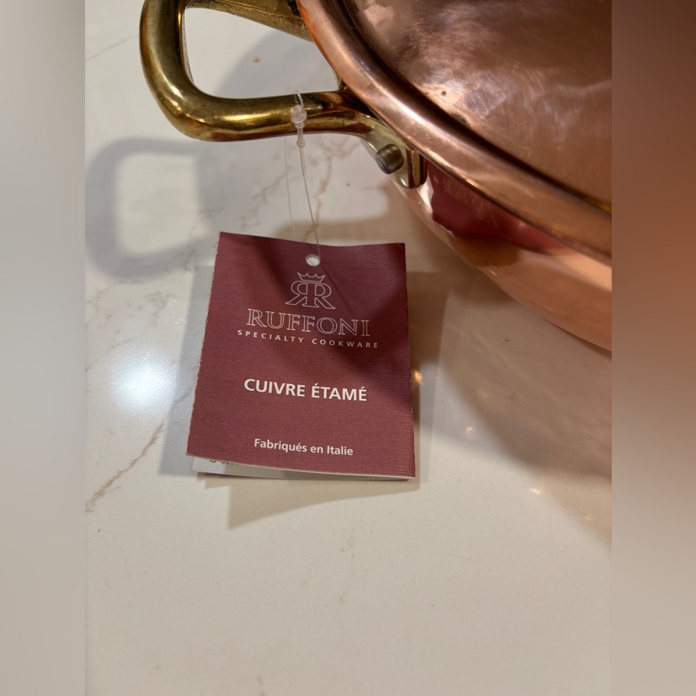 Ruffoni Historia Copper Braiser 10.2” with Christmas tree knob - Picture 3 of 9